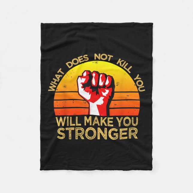 Workout Insration Motivational Saying Men Women  Fleece Blanket (Front)