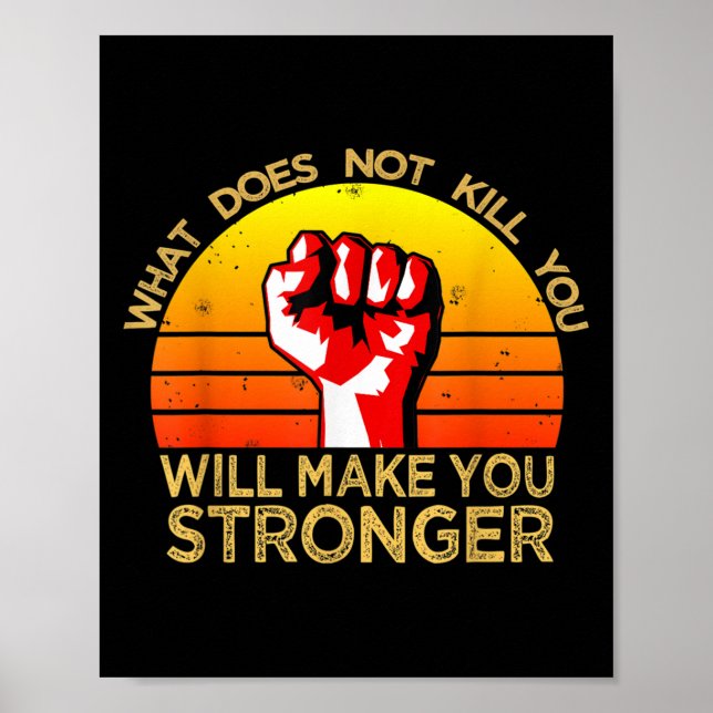 Workout Insration Motivational Saying Men Women  Poster (Front)