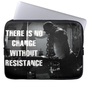 Workout Motivation - Change and Resistance Laptop Sleeve