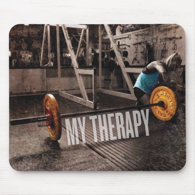 Workout Motivation - My Therapy Mouse Pad (Front)
