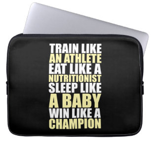 Workout Motivation - Win Like A Champion Laptop Sleeve