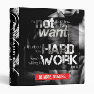 Workout Motivation - Work Hard Binder