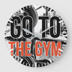 Workout Motivational Large Clock
