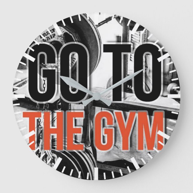 Workout Motivational Large Clock (Front)