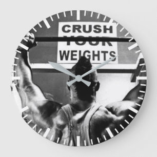 Workout Motivational Large Clock