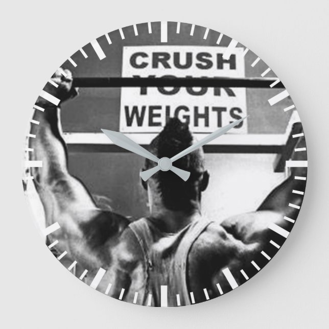 Workout Motivational Large Clock (Front)