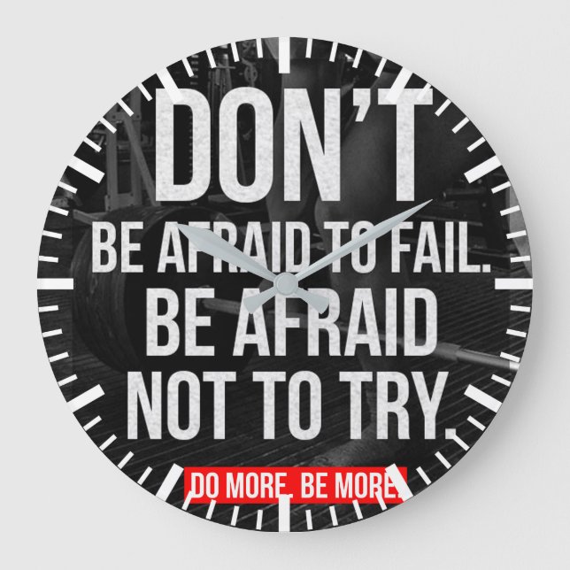 Workout Motivational Large Clock (Front)