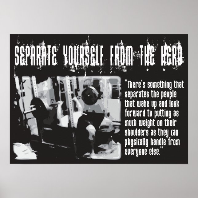 Workout Motivational Poster (Front)