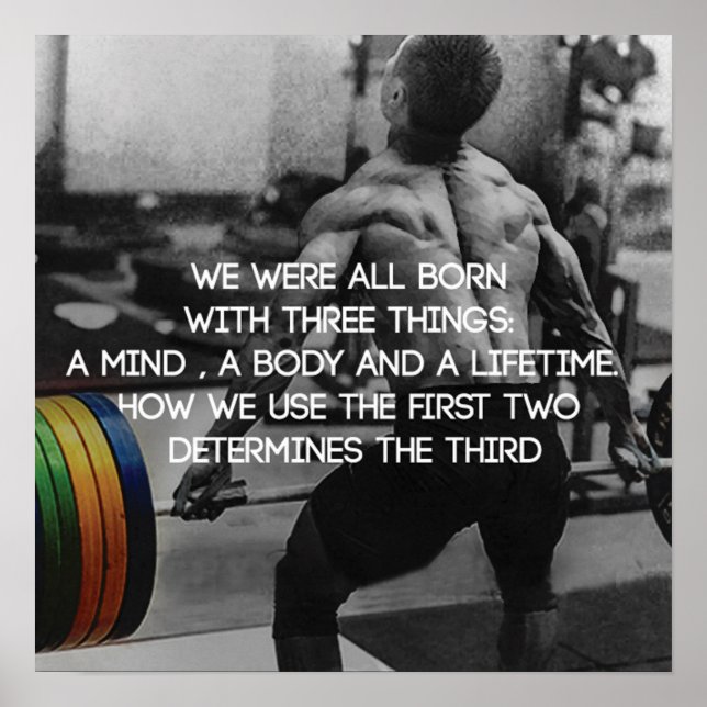 Workout Motivational Poster (Front)