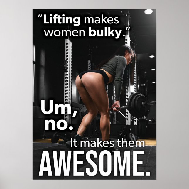 Workout Motivational Poster (Front)