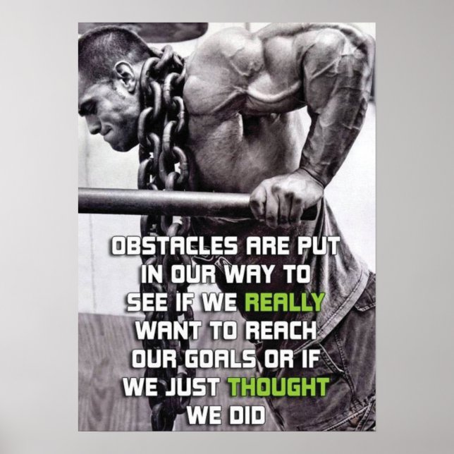 Workout Motivational Poster (Front)