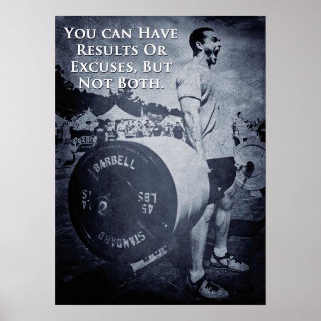 Workout Motivational Poster (Front)