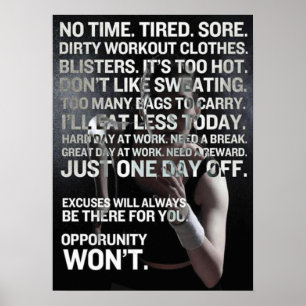 Workout Motivational Poster