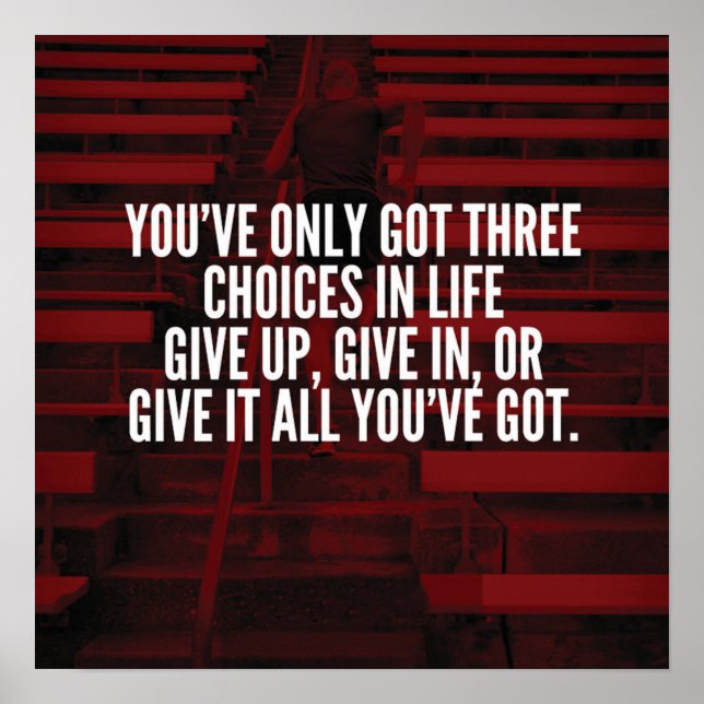 Workout Motivational Poster (Front)