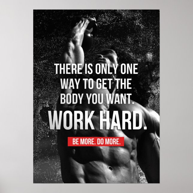 Workout Motivational Poster (Front)