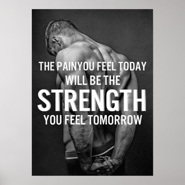 Workout Motivational Poster (Front)