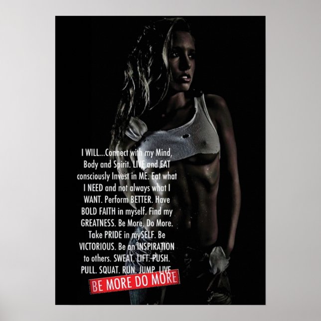 Workout Motivational Poster (Front)