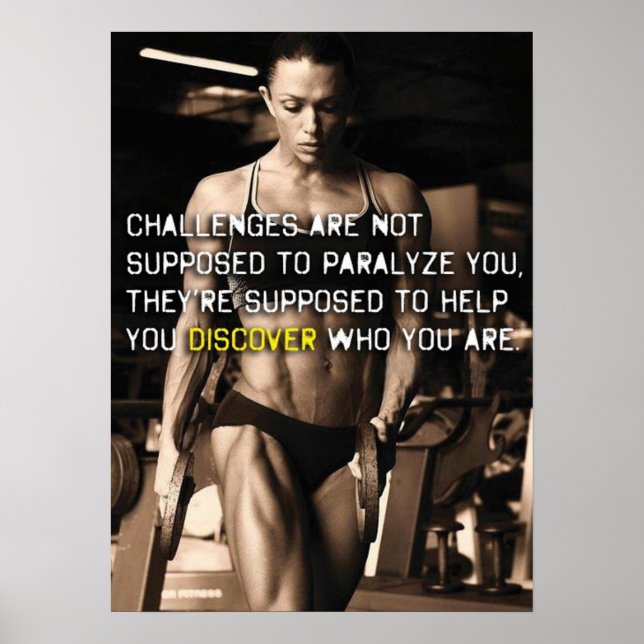 Workout Motivational Poster (Front)