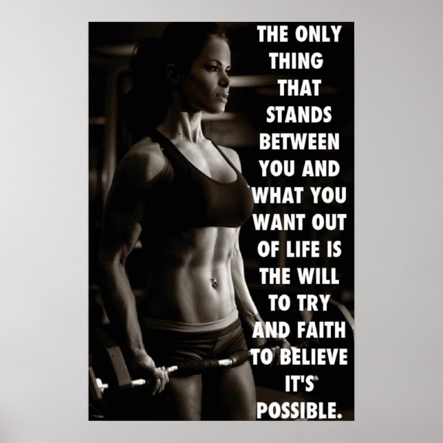 Workout Motivational Poster (Front)