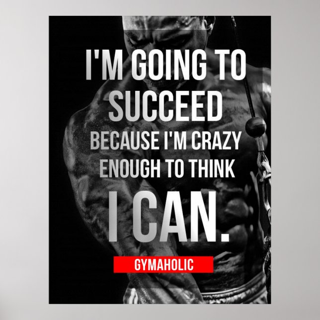Workout Motivational Poster (Front)