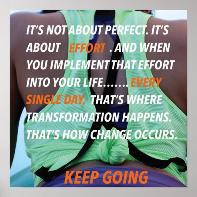 Workout Motivational Poster (Front)