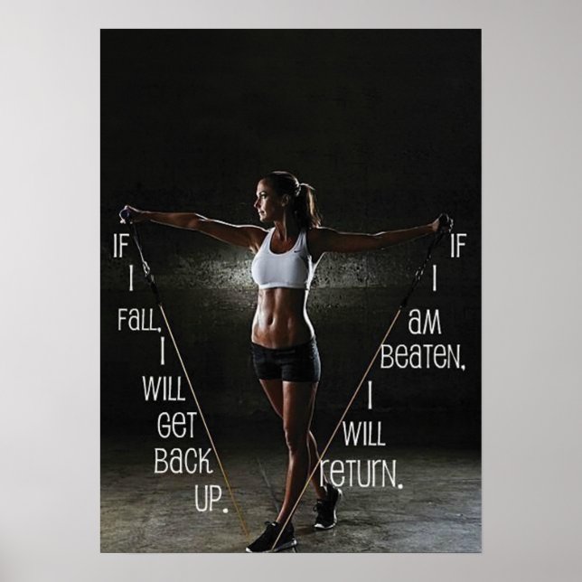 Workout Motivational Poster (Front)