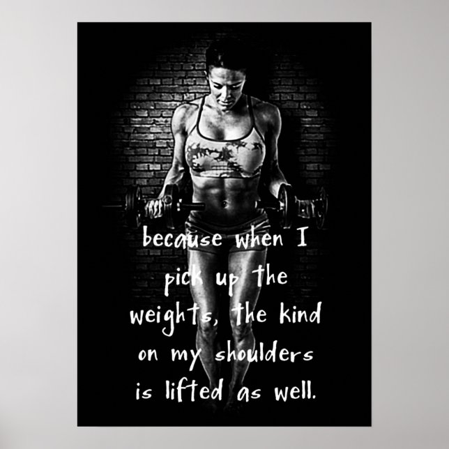 Workout Motivational Poster (Front)