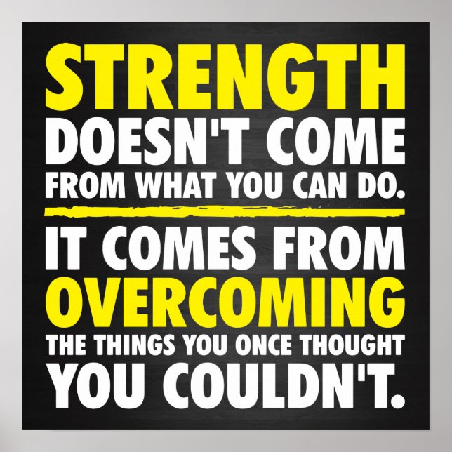 Workout Motivational Poster (Front)