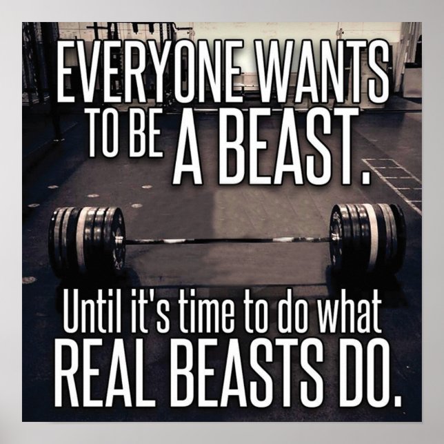 Workout Motivational Poster (Front)