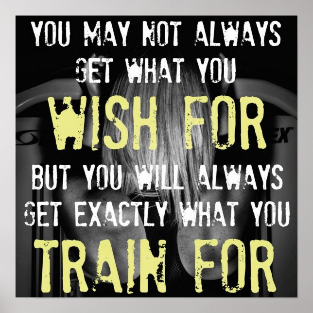 Workout Motivational Poster (Front)