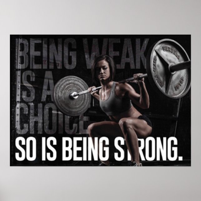 Workout Motivational Poster (Front)