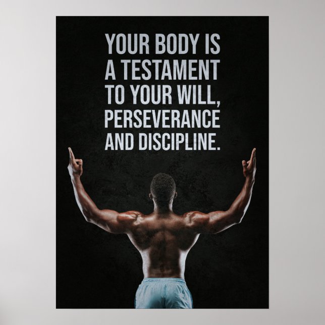 Workout Motivational Poster (Front)