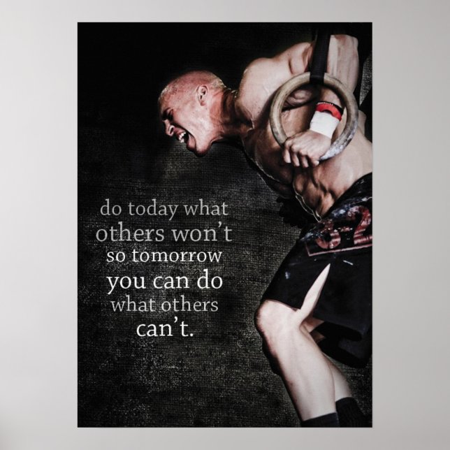 Workout Motivational Poster (Front)