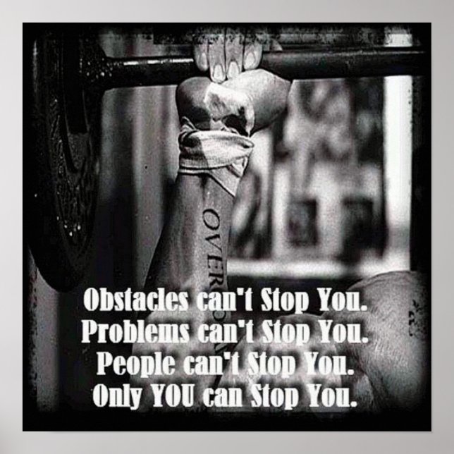 Workout Motivational Poster (Front)