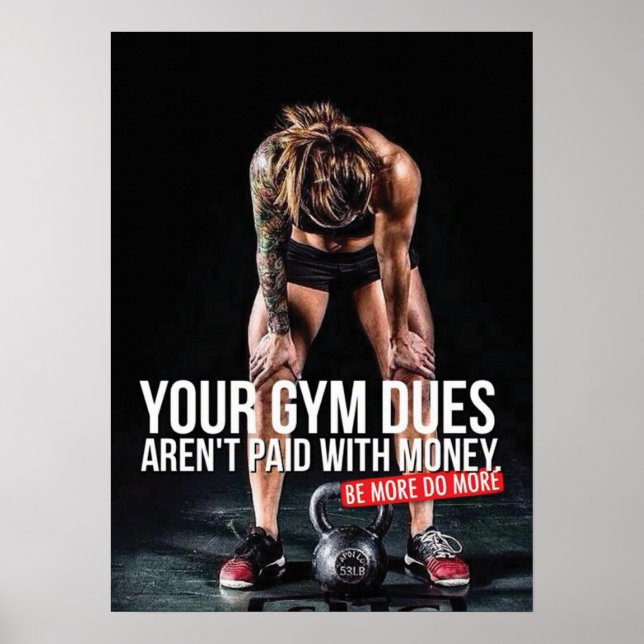 Workout Motivational Poster (Front)
