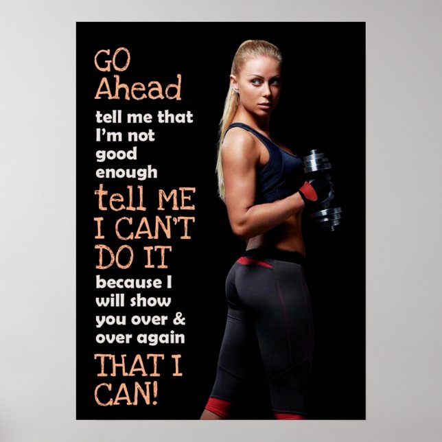 Workout Motivational Poster (Front)