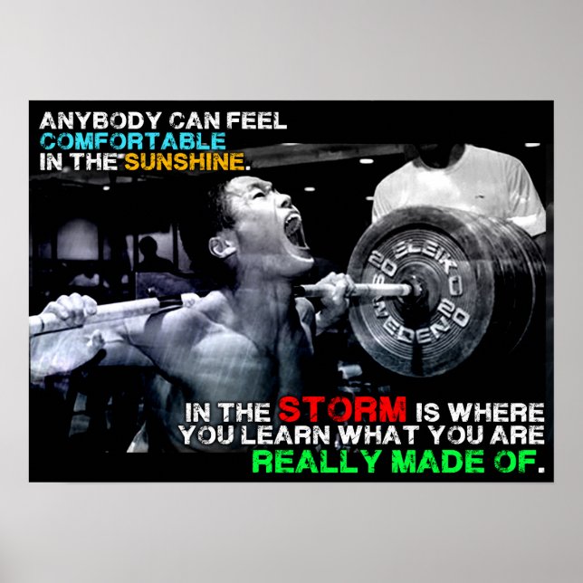 Workout Motivational Poster (Front)