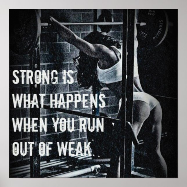 Workout Motivational Poster (Front)