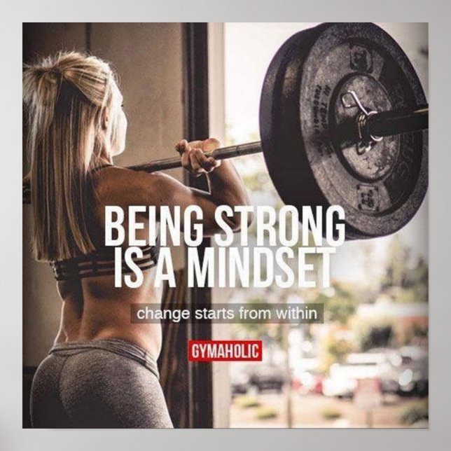 Workout Motivational Poster (Front)