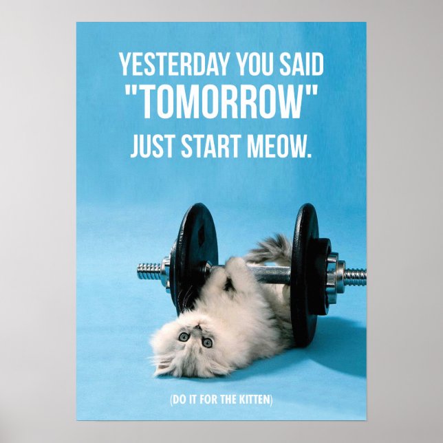Workout Motivational Poster (Front)