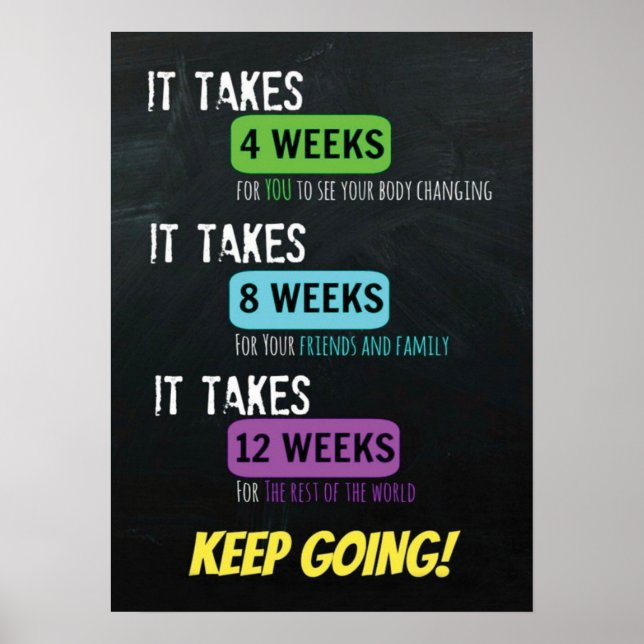 Workout Motivational Poster (Front)