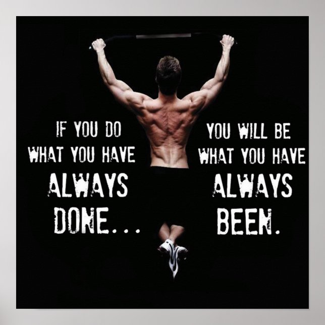 Workout Motivational Poster (Front)