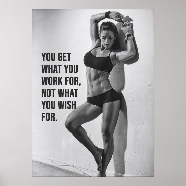 Workout Motivational Poster (Front)