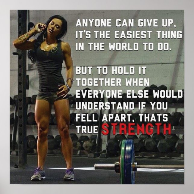 Workout Motivational Poster (Front)