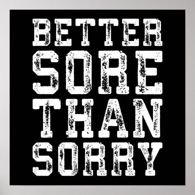 Workout Motivational Poster (Front)