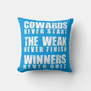 Workout Motivational Throw Pillow