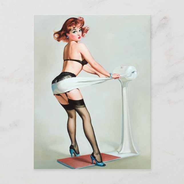 Workout Pin Up Postcard (Front)