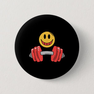Workout Resting Gym Face Funny Weightlifting Motiv 2 Inch Round Button
