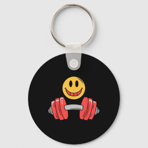 Workout Resting Gym Face Funny Weightlifting Motiv Keychain