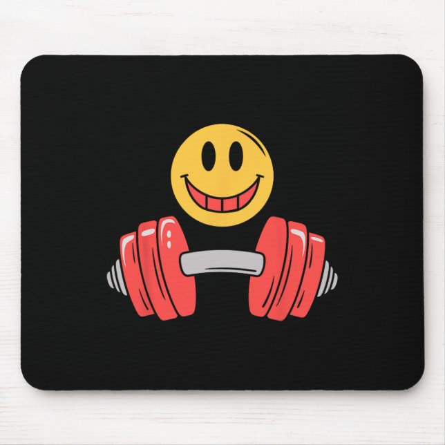 Workout Resting Gym Face Funny Weightlifting Motiv Mouse Pad (Front)